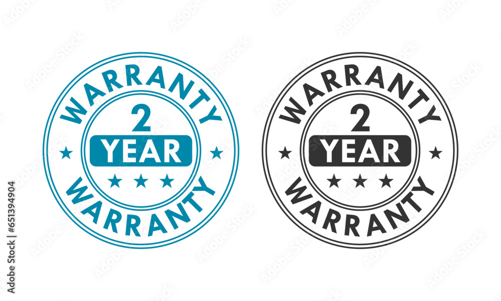 2 years and lifetime warranty label template illustration 2 years and lifetime warranty label template illustration