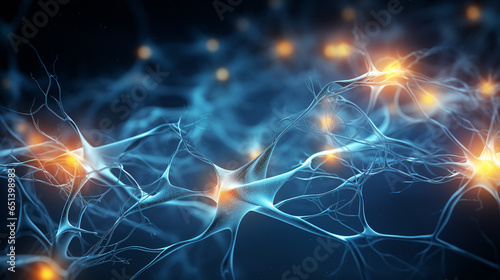 Neural Dynamics: AI-Inspired Close-Up of Human Brain Neurons in Action