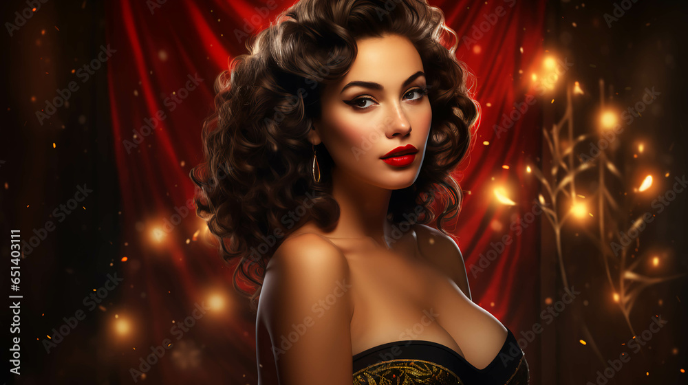 Sensual Woman New Year's Eve Sensual Woman New Year's Eve