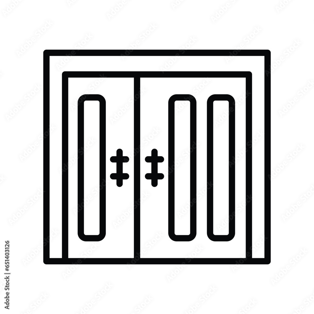 door icon design, illustration design door icon design, illustration design