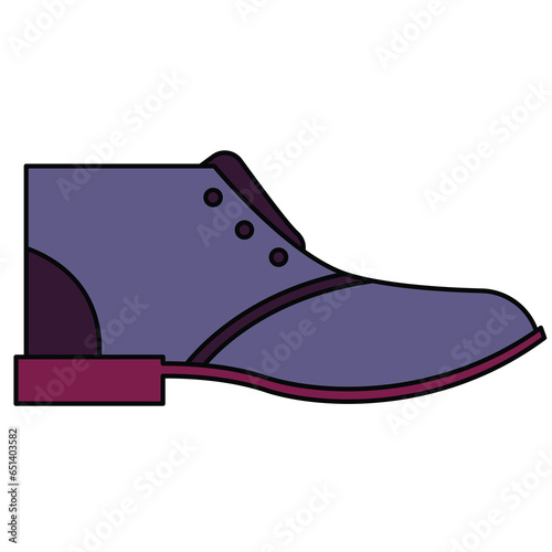 chealsea boots formal vector illustration