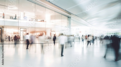 Blurred shopping people in shoppingmall background.