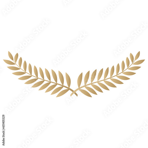 vector illustration. wreaths of wheat and olives depicting awards, achievements, coats of arms, glory.