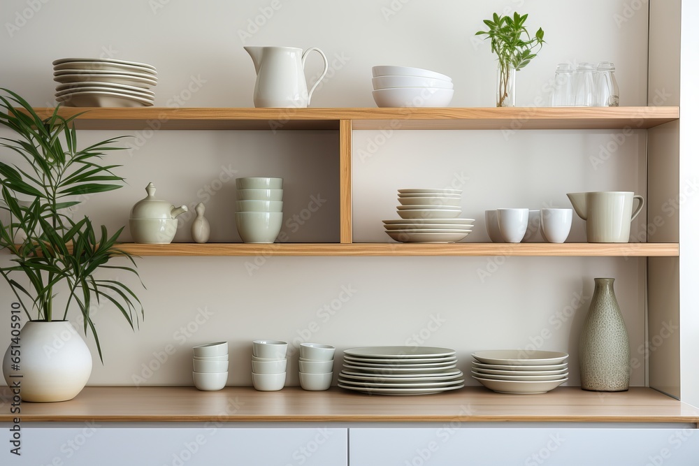 wooden shelf hanging on the white wall with decorative home decoration object home interior design template space area manage small area organize concept wooden shelf hanging on the white wall with decorative home decoration object home interior design template space area manage small area organize concept