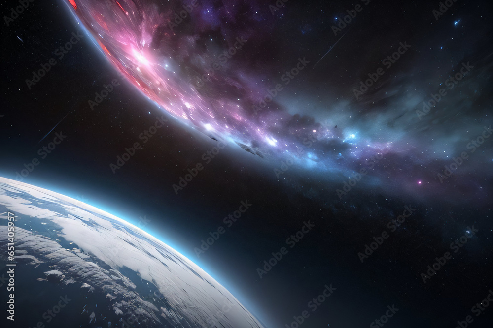 Photo of the galaxy space background wallpaper