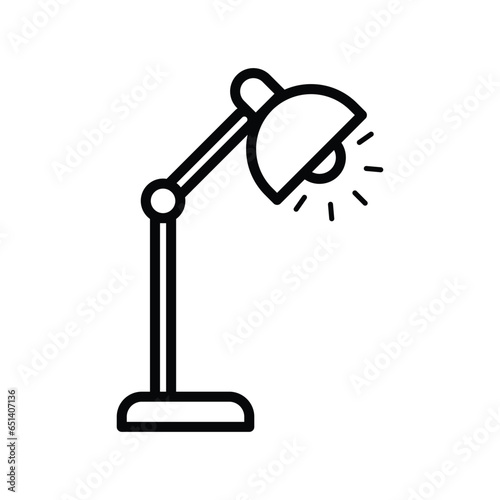 study lamp icon design, illustration design