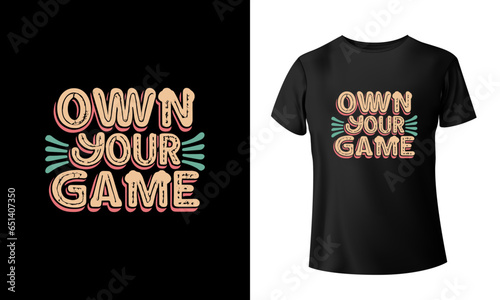 Gaming t shirt design, gaming vector t shirt, print ready t shirt, vector tee (ID: 651407350)