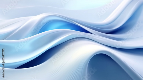 Light blue 3D wave texture futuristic abstract background.