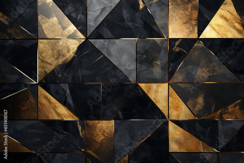Black and yellow ceramic tile wall texture. Abstract background and texture for design