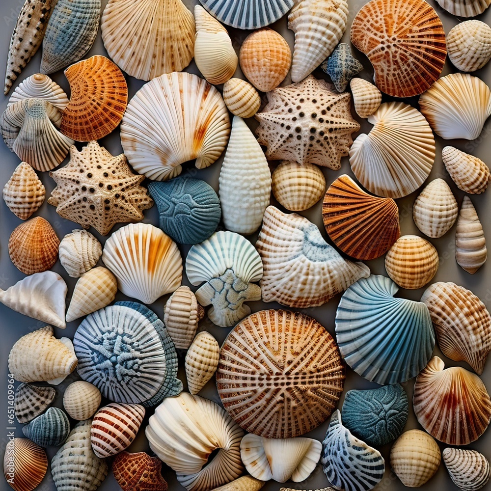 Weathered Seashells Showcase. Generative ai. Weathered Seashells Showcase. Generative ai.