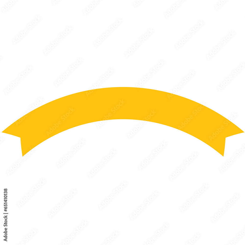 Digital png illustration of yellow ribbon banner on transparent background Digital png illustration of yellow ribbon banner on transparent background