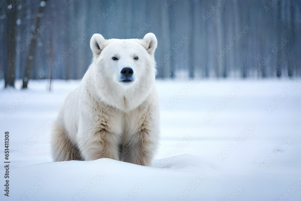 polar bear cub  generated ai tool