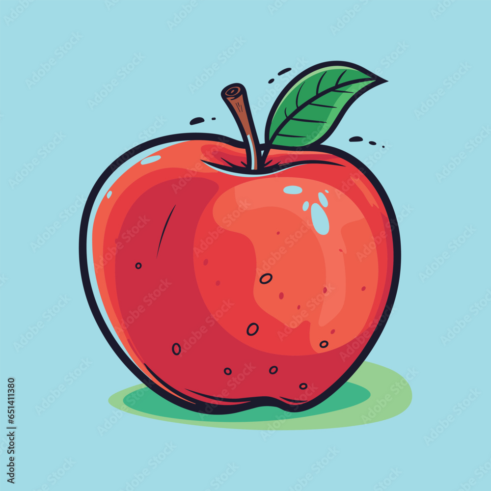 vector apple fruit cartoon icon illustration vector apple fruit cartoon icon illustration