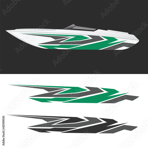 vector decal vinyl background design for ships and yachts 