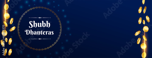shubh dhanteras cultural event banner for ganpati and laxmi pooja