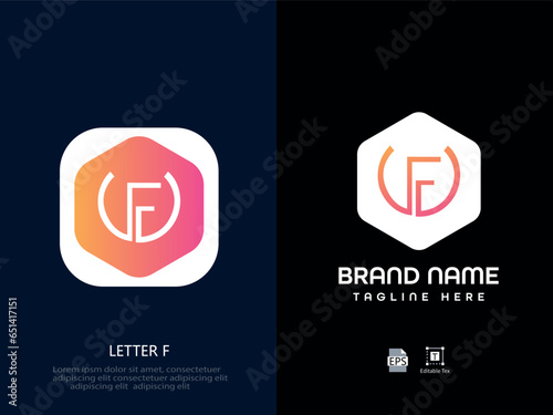 f letter logo