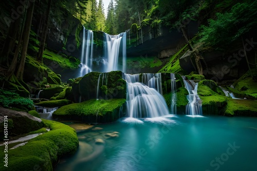 waterfall in the jungle