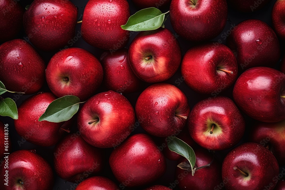 Fresh red apples background. Close-up view. Fresh red apples background. Close-up view.