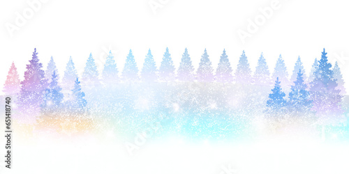 クリスマス　雪　冬　風景　背景