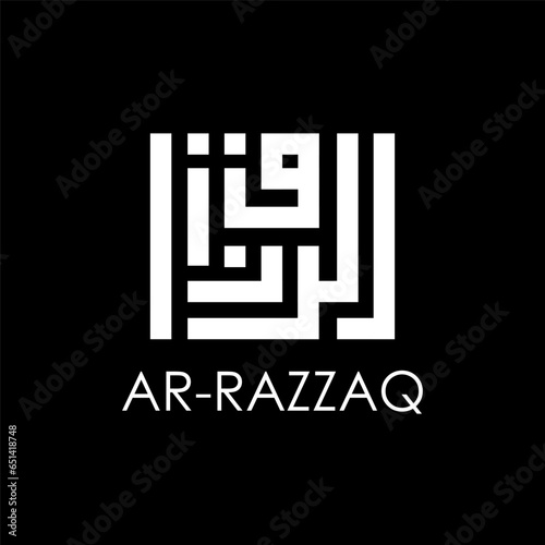 Kufic Logo Ar razzaq Asmaul Husna photo