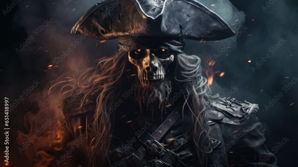 Fototapeta premium skeleton pirate