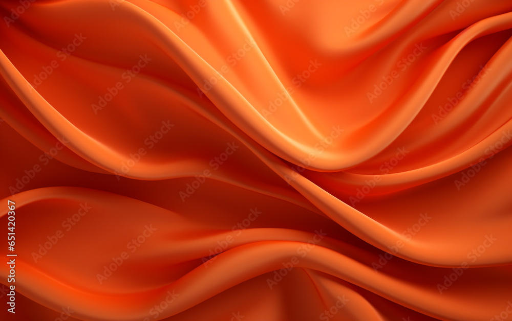 Silk orange fabric background Silk orange fabric background