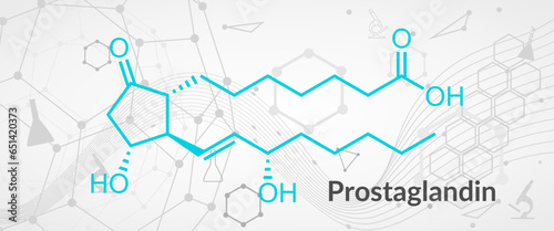 Chemical structure of Prostaglandin or Alprostadil