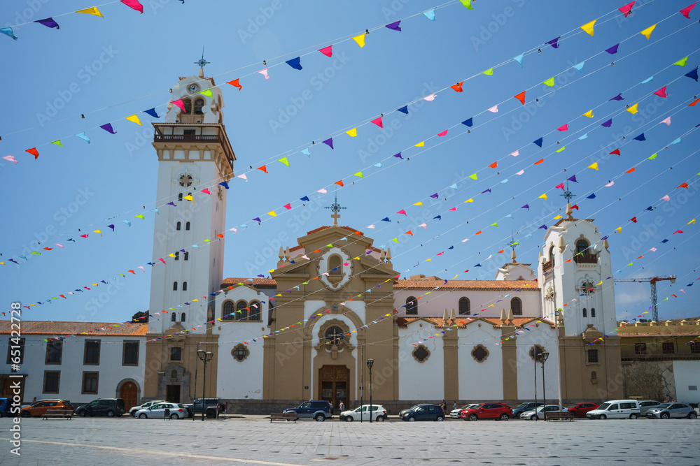 The Plaza De La Patrona De Canarias And Basilica Of Candelaria Of The ...