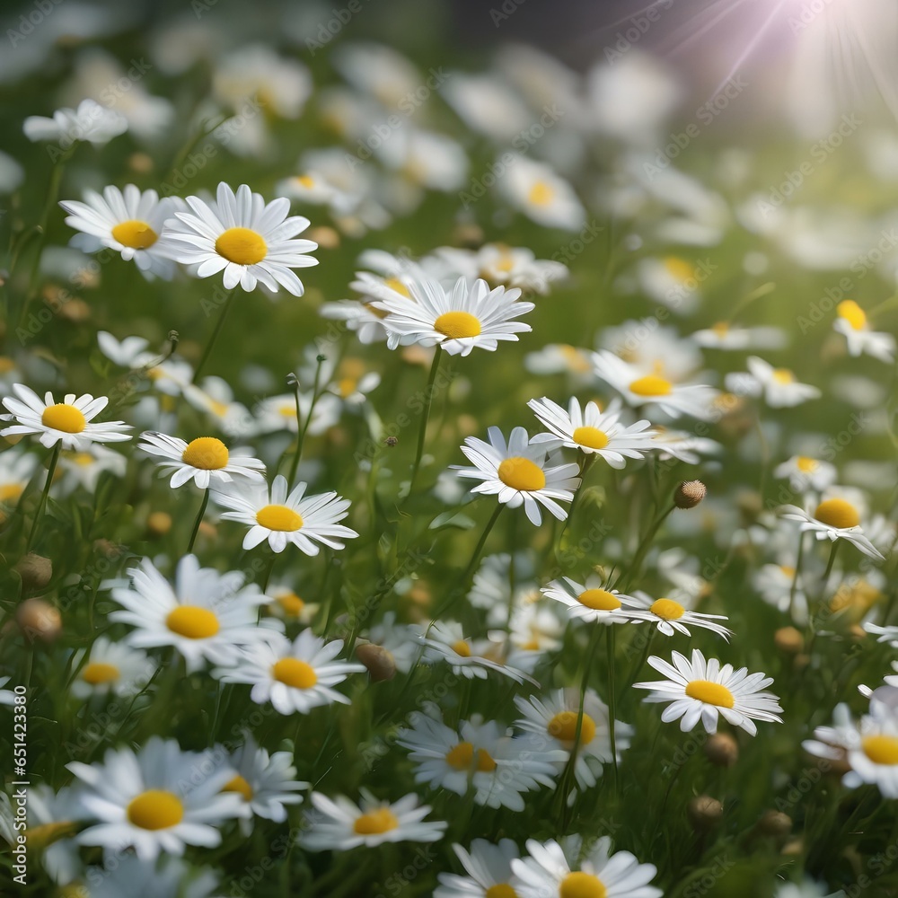 A meadow of daisies that sprout tiny wings and flutter like butterflies when touched by a gentle breeze1 A meadow of daisies that sprout tiny wings and flutter like butterflies when touched by a gentle breeze1