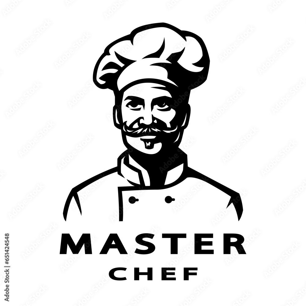 Chef in a headdress. Chef in a headdress.