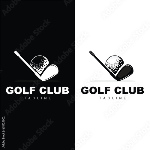 Golf Team Sport Logo Design Tournament Illustration Symbol Template
