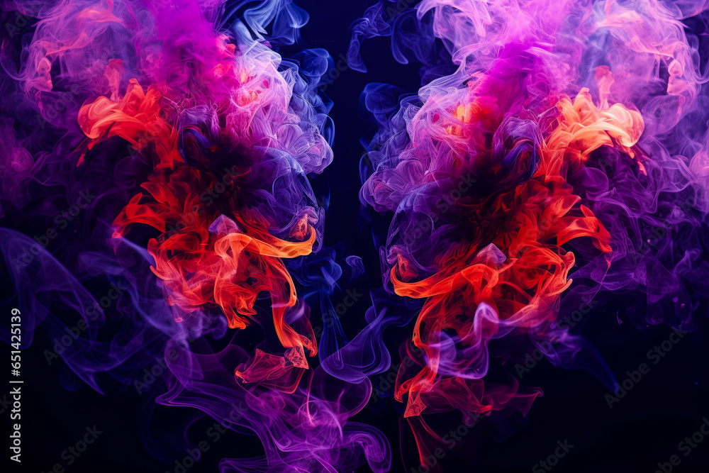 art abstract illustration of human lungs made of smoke . health care concept - obrazy, fototapety, plakaty 
