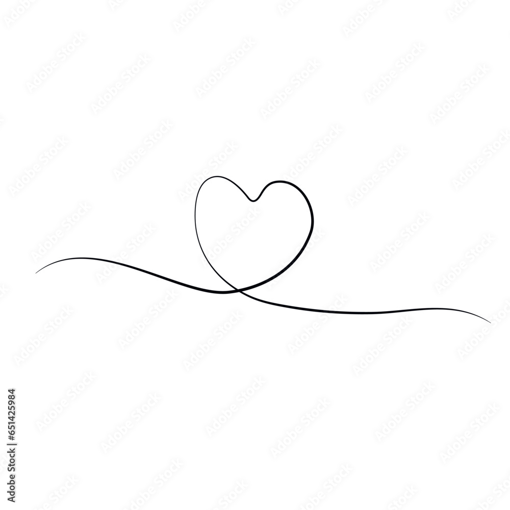 Heart line art online art. 
