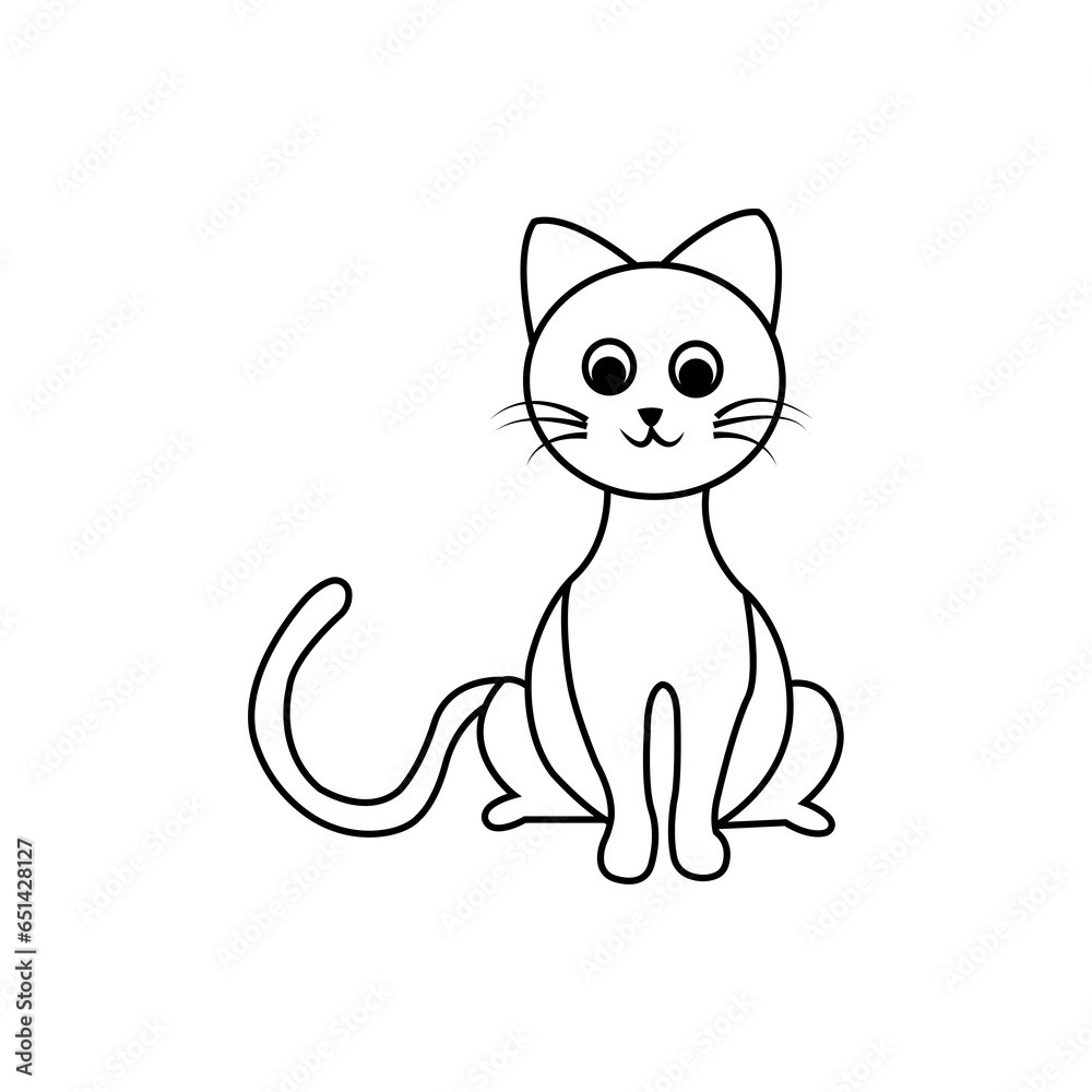 Cute and funny cat. Cute and funny cat.