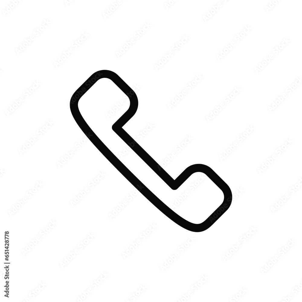 Telephone phone call vector icon Telephone phone call vector icon