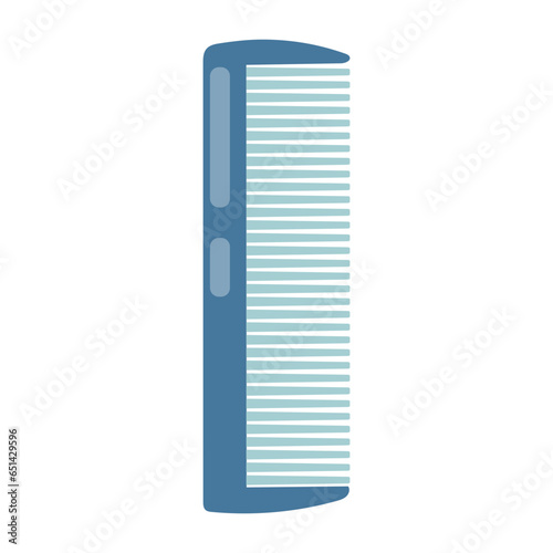 blue comb illustration