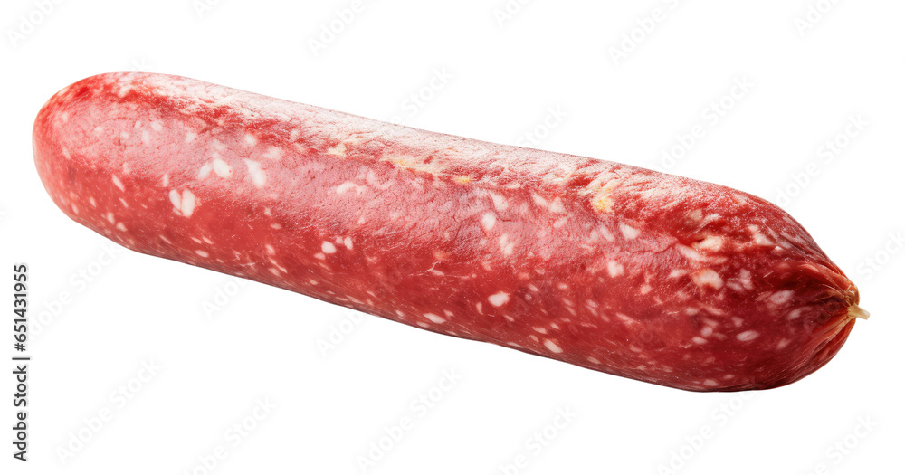 Salami isolated on transparent background Salami isolated on transparent background
