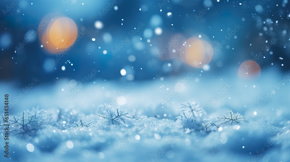 Magical winter background close up snow on blue sky cold backdrop for Christmas Magical winter background close up snow on blue sky cold backdrop for Christmas