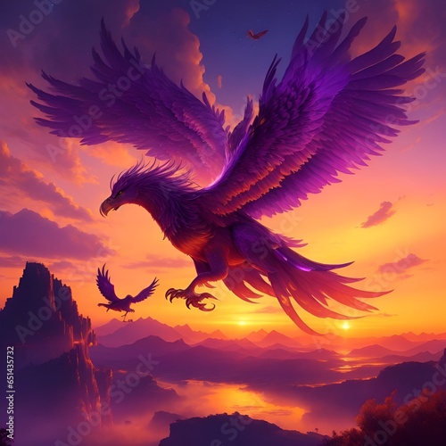 bird, eagle, vector, silhouette, illustration, animal, wing, nature, flying, symbol, halloween, sunset,  © Muzamil