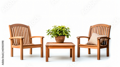 Teak garden furniture