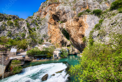 The Source of the Buna River at Blagaj Tekke, Near Mostar in Bosnia and Herzegovina photo