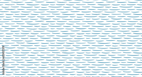 Seamless pattern with hand-drawn water ripples