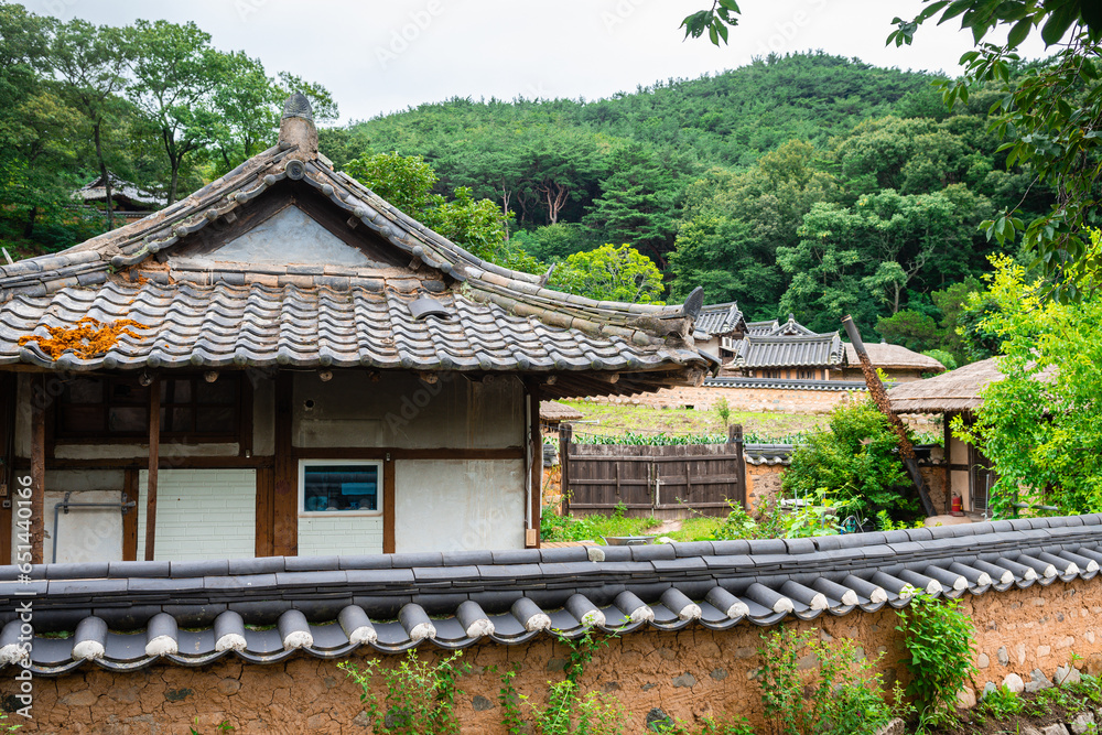 views of traditional yangdong village in gyeongju, south korea views of traditional yangdong village in gyeongju, south korea