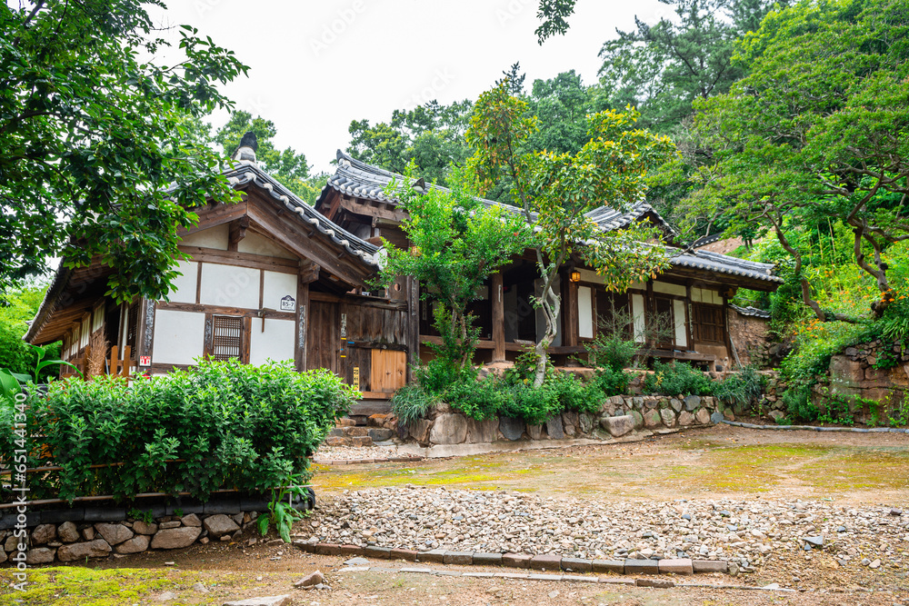 views of traditional yangdong village in gyeongju, south korea views of traditional yangdong village in gyeongju, south korea