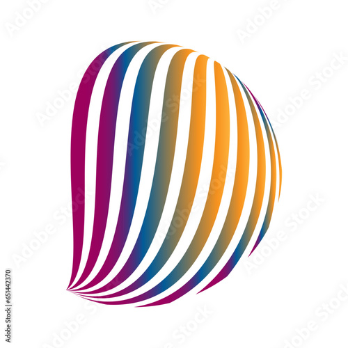 3d vector design globe logo design. Abstract globe icon, energy concept, swirl sphere globe symbol, Suitable for Technology and Communication Logos Pro Vector illustration. 