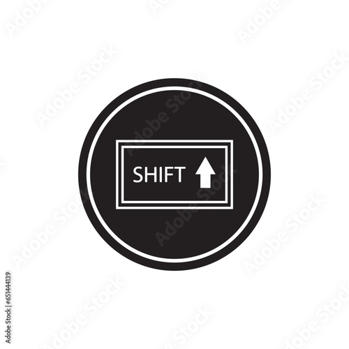 shift key icon vector