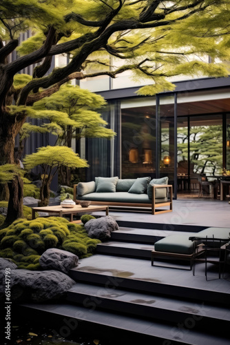 Japanese style house with t...