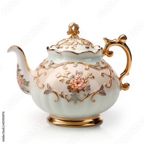 Classic Vintage Teapot Isolated