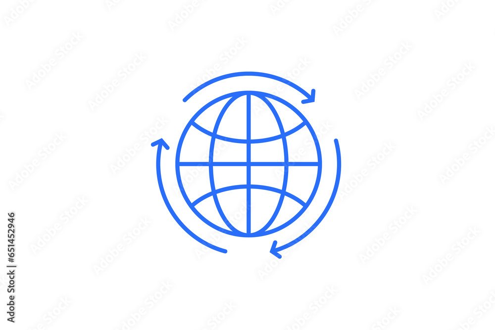 Isolated Geometric earth save illustration in flat style design. Vector illustration. Duotone blue color. Isolated Geometric earth save illustration in flat style design. Vector illustration. Duotone blue color.