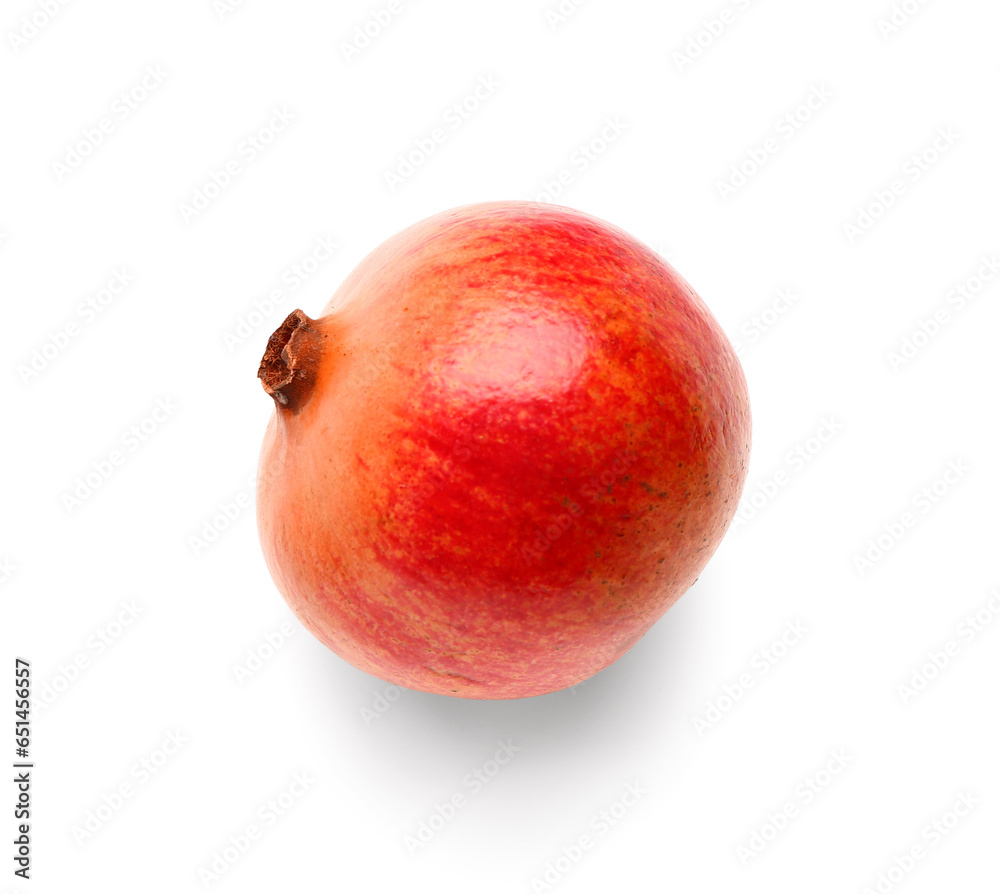 Fresh pomegranate on white background Fresh pomegranate on white background